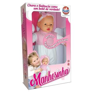 Boneca Manhosinha Chora e Balbucia 48 Cm Ref.: 1370 Sid Nyl
