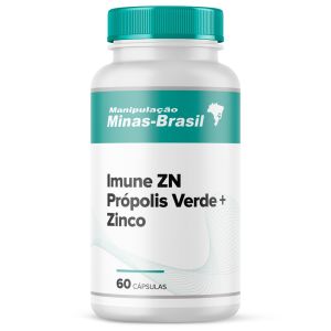 Imune Zn com Própolis Verde 125mg + Zinco 7mg 60 Cápsulas