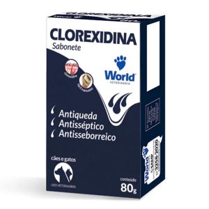 Sabonete Clorexidina Dug`s World para Cães e Gatos 80g Dugs