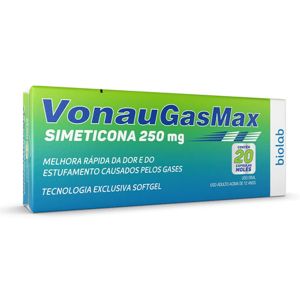VonauGasMax 250mg Com 20 Cápsulas Moles Biolab