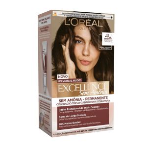 Tintura Universal Nudes Excellence Sem Amônia 4U Castanho Universal L'oreal Paris