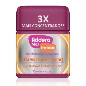 Suplemento Alimentar Addera Max Imunidade Vitamina D Com 30 Comprimidos Mantecorp Farmasa