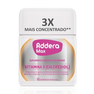 Suplemento Alimentar Addera Max Vitamina D Com 30 Comprimidos Mantecorp Farmasa