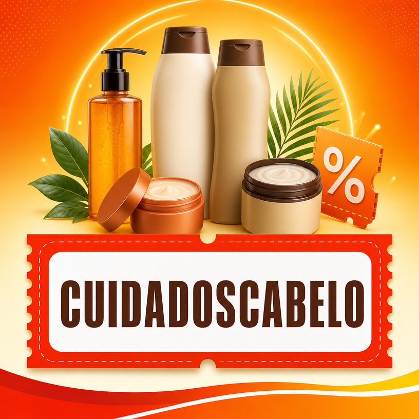 5% OFF em produtos selecionados para cabelos
