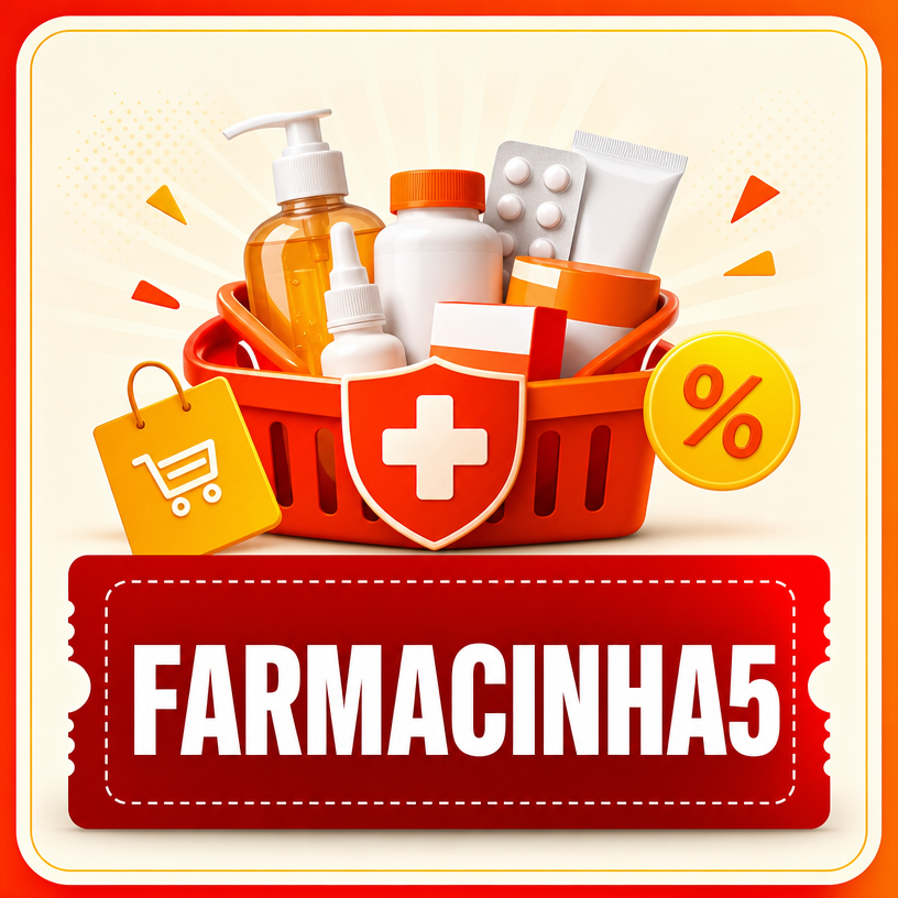 5% OFF em produtos selecionados da categoria Farmacinha