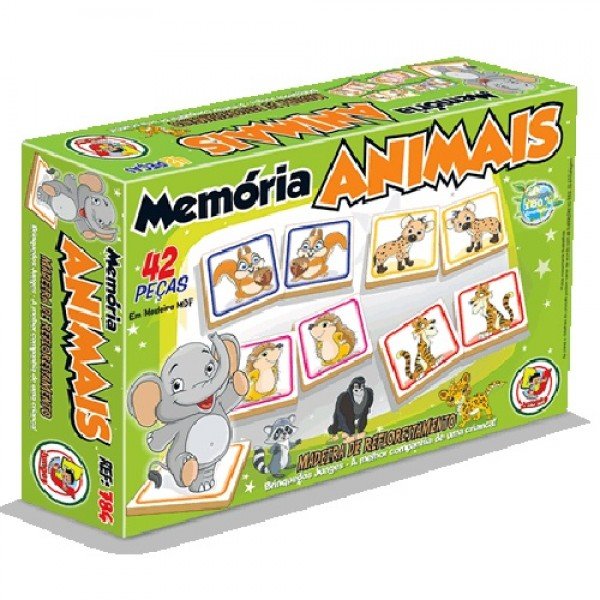 Aera da Infância: Jogo da memória - Animais