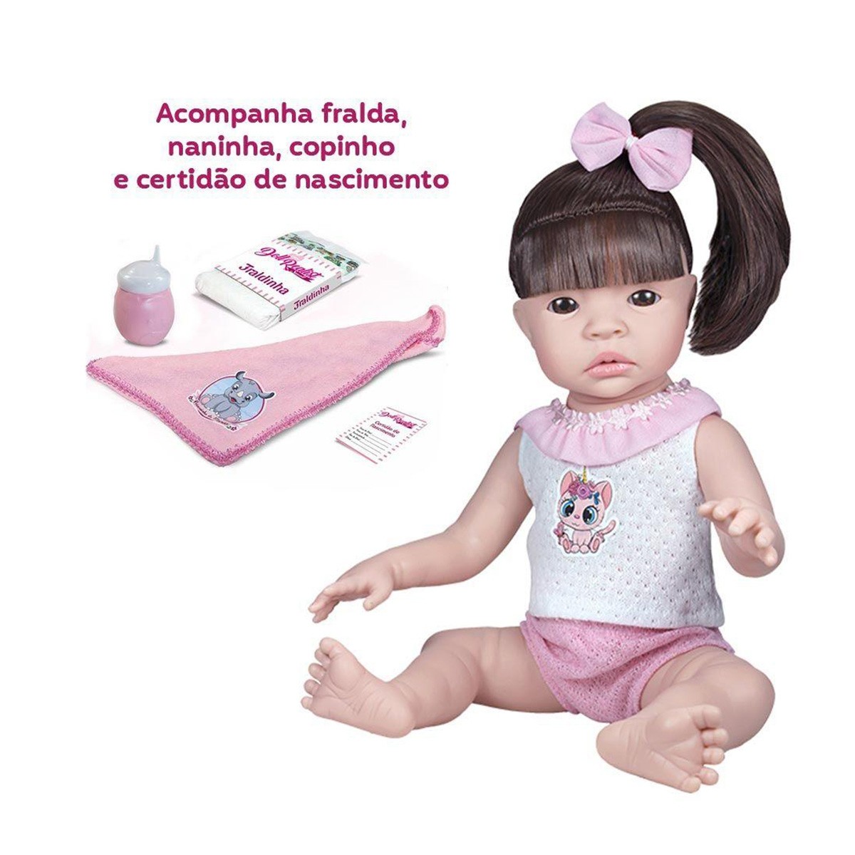 Boneca Bebê Reborn Mariazinha Original Sid-Nyl