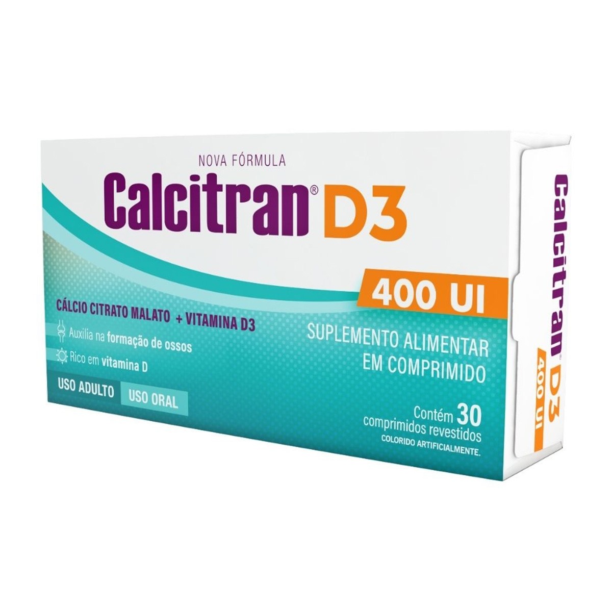 Comprar Calcitran D3 400ui Com 30 Comprimidos | Drogaria