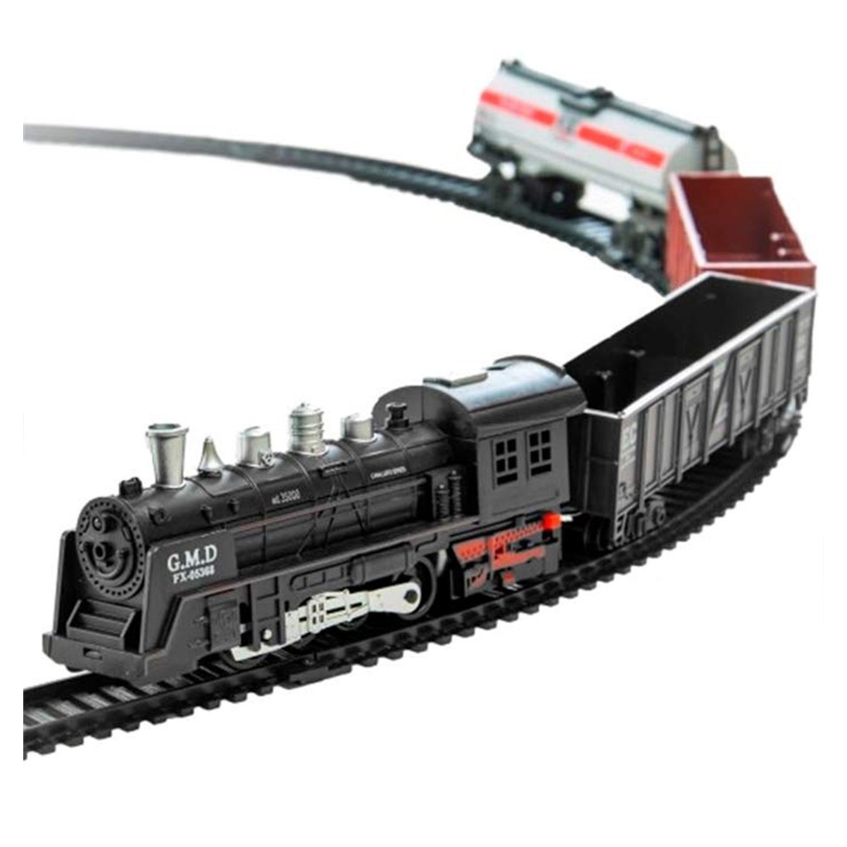 Pista Trem Clássico com Locomotiva e Trilhos Brinquedo infantil Trenzinho  Ferrorama