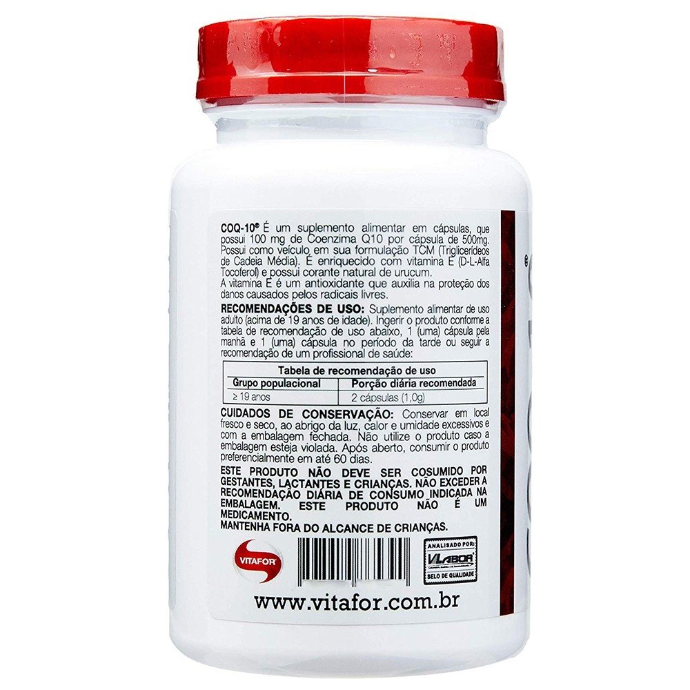 Comprar Coenzima Q10 Vitafor 30 C\u00e1psulas | Drogaria