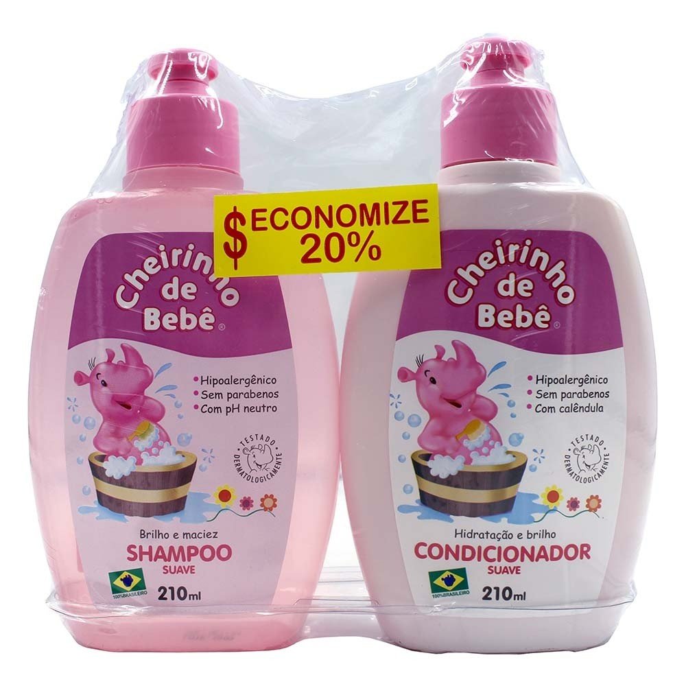 Comprar Kit Shampoo E Condicionador Cheirinho De Bebe Rosa