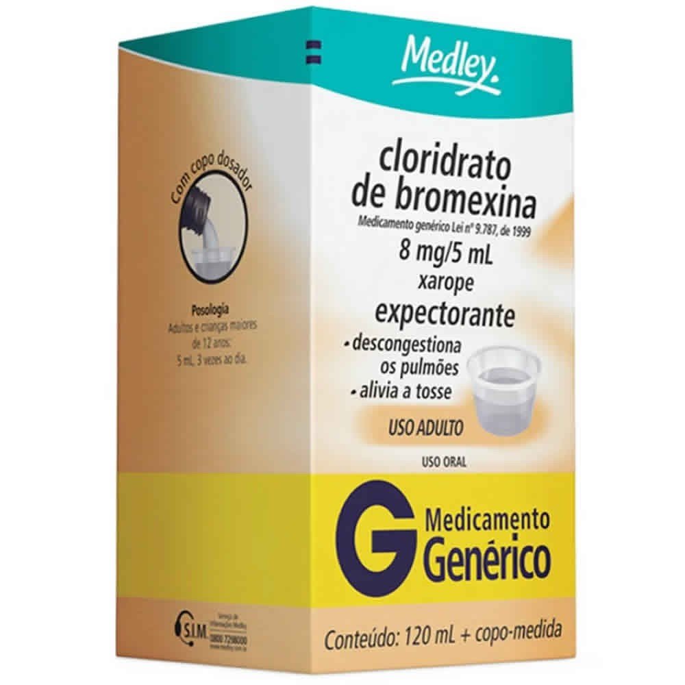 Cloridrato De Bromexina 4mg/5mL Xarope Infantil 120mL Globo