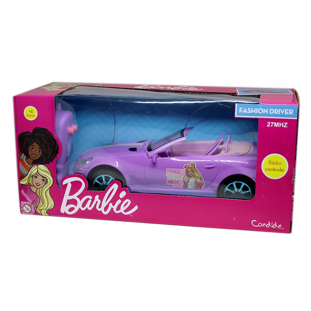 Carro Candide De Controle Remoto Barbie Fashion Driver - 1834