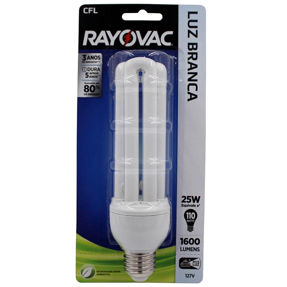 Comprar Lâmpada Fluorescente Rayovac 25w Luz Branca