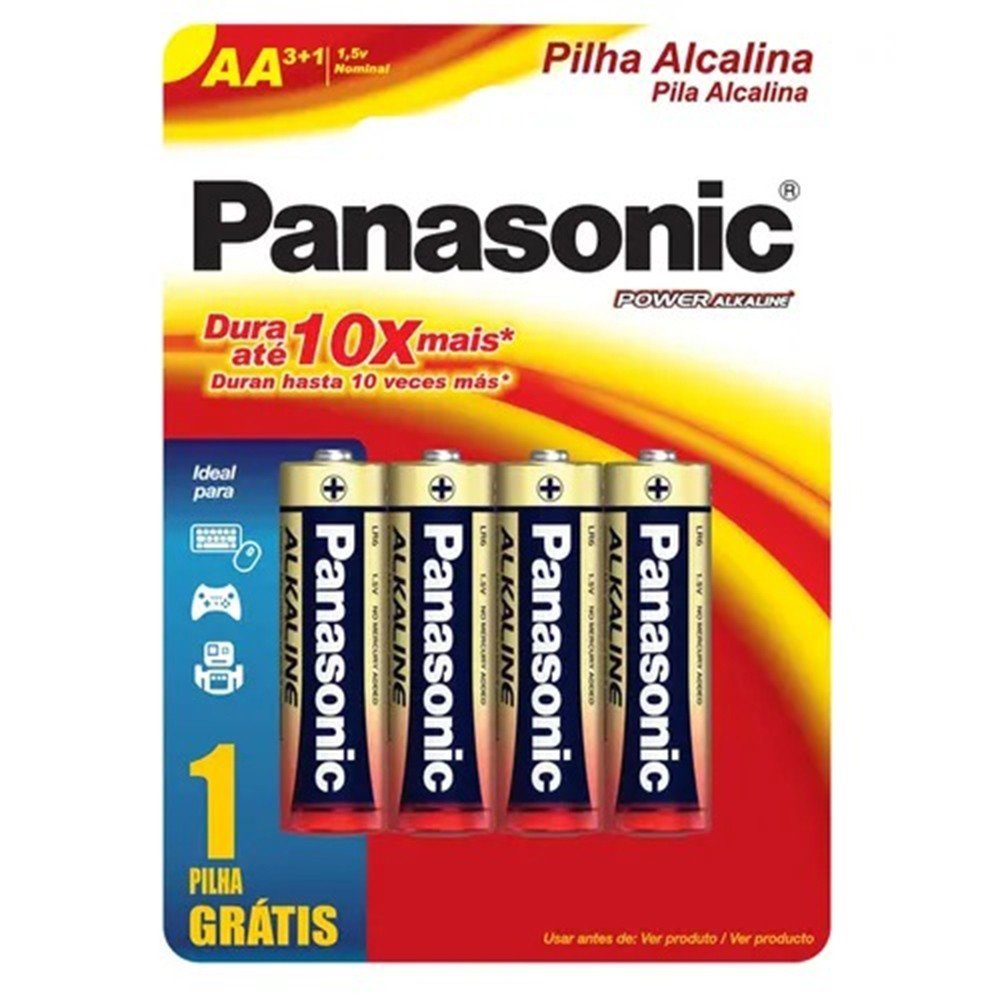 Panasonic Pilha Aa Comum C/4 Unidades