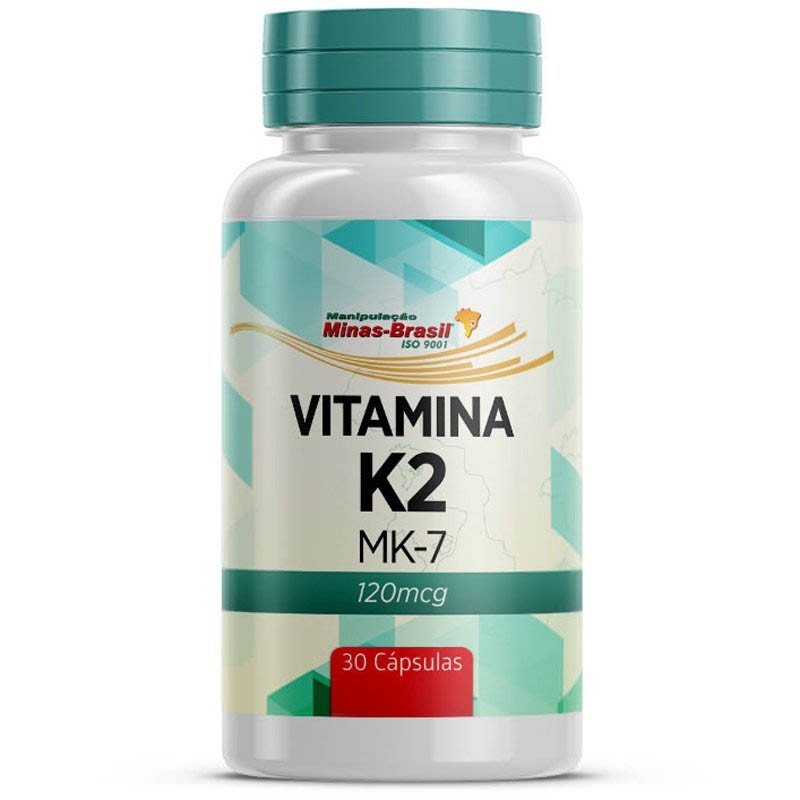 Vitamina K2 Mk 7 120 Mcg 30 Cápsulas