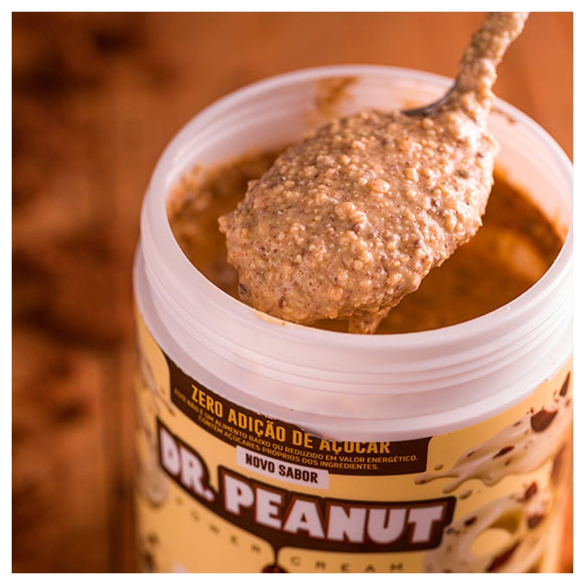 Pasta De Amendoim Dr Peanut C/ Whey Protein 600g Sabor Bueníssimo
