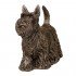 Cachorro Decorativo Schnauzer de Resina Ref: Qc0488