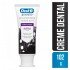 Creme Dental Oral-B Whitening Therapy Purification Charcoal 3D White 102G