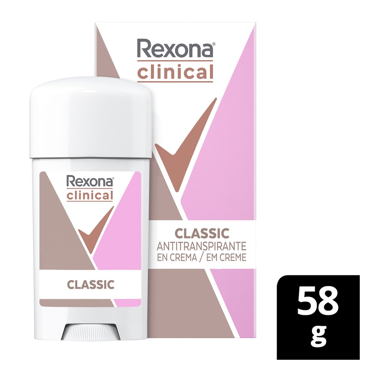Desodorante Antitranspirante Rexona Clinical Classic 48g - Só
