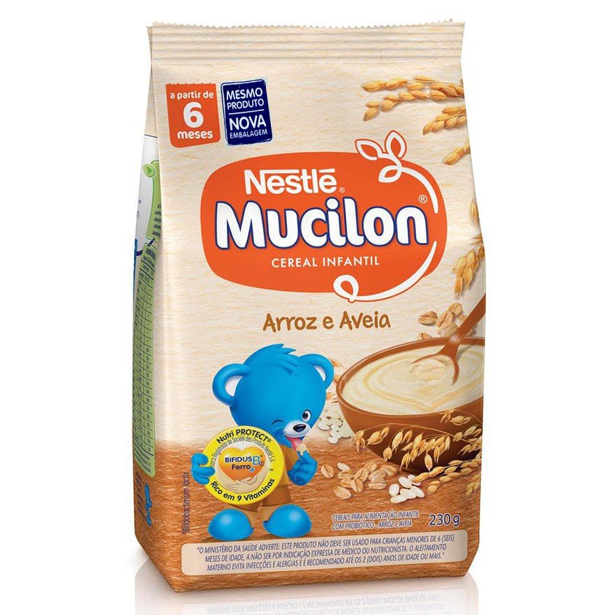 Comprar Cereal Mucilon Arroz e Aveia Com 230g | Drogaria