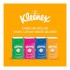 Kit Lenços de Papel de Bolso Dia A Dia Com 4 Pacotes de 10 Folhas Cada Kleenex