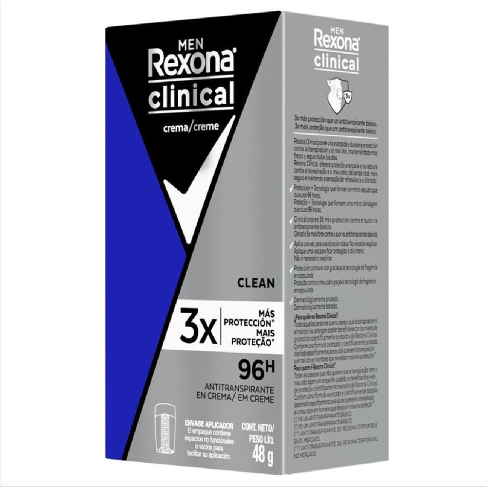 Desodorante Creme Rexona Clinical Men 48g
