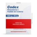 Codex Paracetamol 500mg Com Fosfato De Codeína 30mg Com 12 Comprimidos Genon