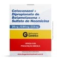 Cetoconazol 20mg e Dipropionato de Betametasona 0,64mg e Sulfato de Neomicina 2,5mg Pomada Dermatológica Com 30g Genérico Geolab