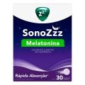 SonoZzz Melatonina Com 30 Comprimidos Sublinguais Sabor Menta