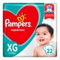Fralda Pampers Supersec XG Com 22 Unidades
