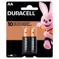 Pilha Duracell Alcalina AA Com 2 Pequena