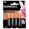 Pilha Duracell Alcalina AA Com 4 Pequena