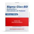Sigma Clav BD Amoxicilina Tri-Hidratada 875mg Com Clavulanato de Potássio 125mg Com 14 Comprimidos