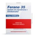 Ferane 35 Acetato de Ciproterona 2mg + Etinilestradiol 0,035mg 21 Drágeas