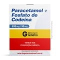 Paracetamol 500mg + Fosfato De Codeína 30mg 12 Comprimidos Genérico Geolab