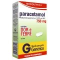 Paracetamol 750Mg Com 20 Comprimidos Genérico Medquímica