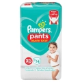 Fraldas Pampers Pants Ajuste Total Tamanho XG com 14 Unidades