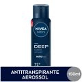 NIVEA MEN Antitranspirante Aerossol Deep Carvão Ativado MaxxTech 150ml