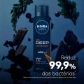 NIVEA MEN Antitranspirante Aerossol Deep Carvão Ativado Amadeirado 150ml
