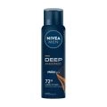 NIVEA MEN Antitranspirante Aerossol Deep Carvão Ativado Amadeirado 150ml