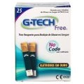 Tiras Reagentes G-Tech Free com 25 unidades Ref:TTFR125