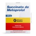 Succinato de Metoprolol 25mg com 30 Comprimidos Revestidos Genérico Pharlab