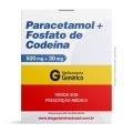 Paracetamol 500mg + Fosfato de Codeína 30mg com 24 Comprimidos Genérico EMS