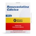 Rosuvastatina Cálcica 20 mg Com 30 Comprimidos Revestidos  Genérico Ems