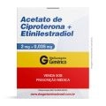 Acetato de Ciproterona + Etinilestradiol Com 21 Comprimidos Genérico Melcon