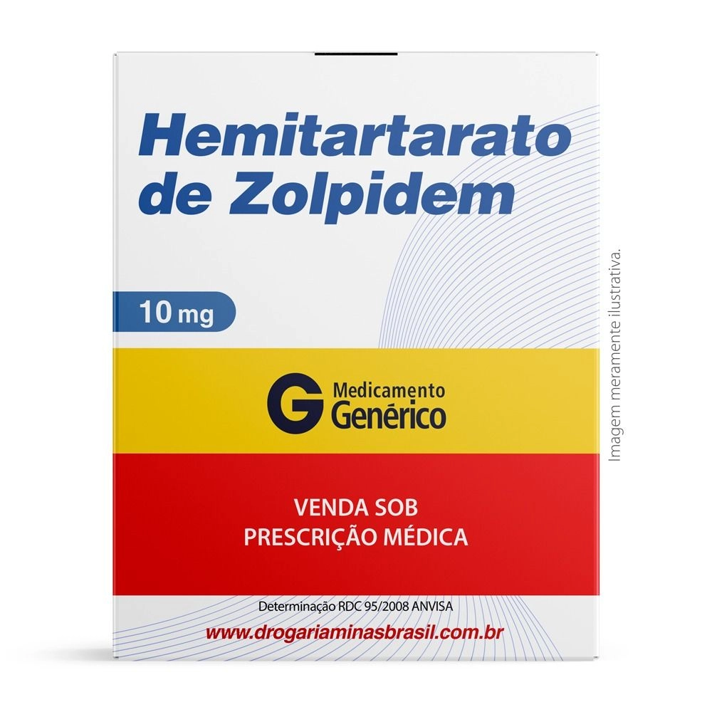 Hemitartarato de Zolpidem 10mg Com 30 Comprimidos Ems