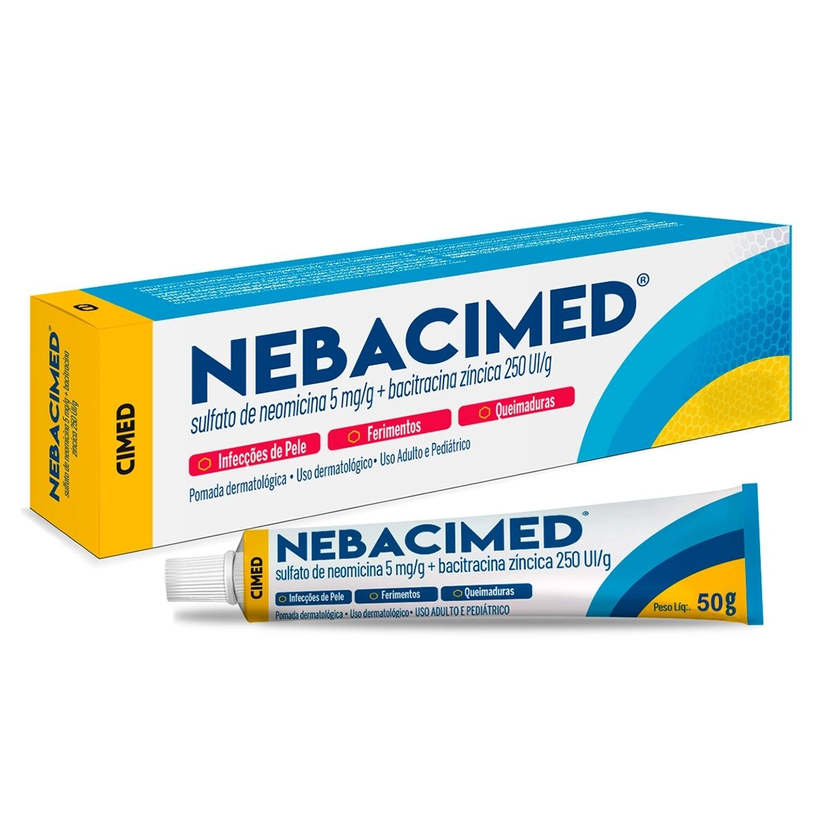 Pomada Anti-Infecção Nebacimed Pomada Com 50G Cimed
