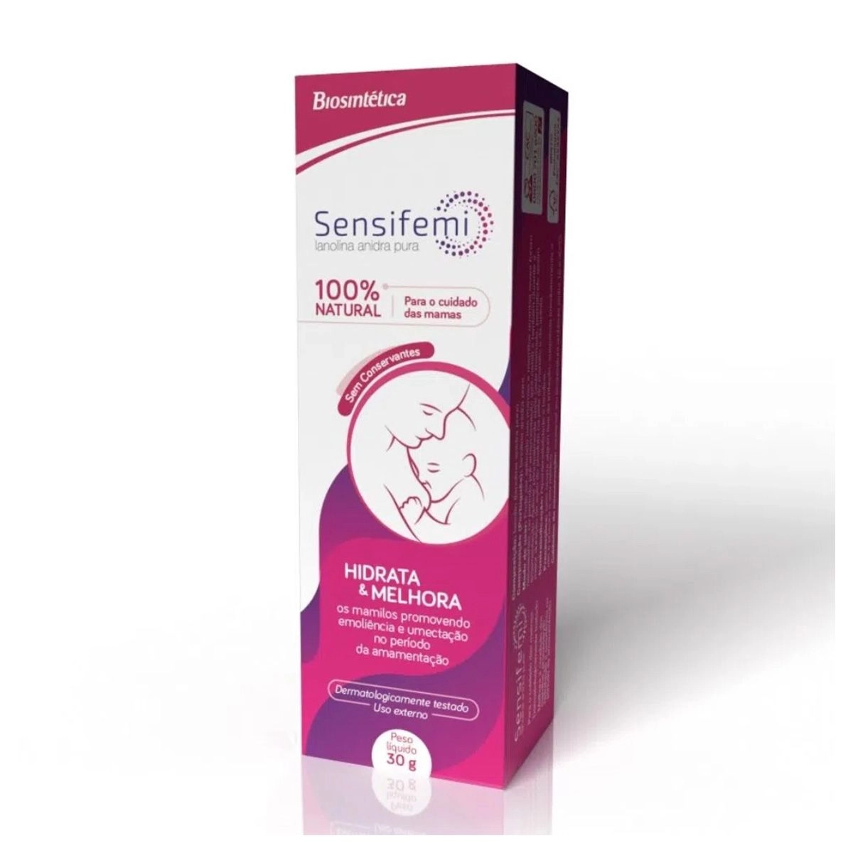 Sensifemi Lanolina Pomada Para Mamilos Com 30g Biosintética