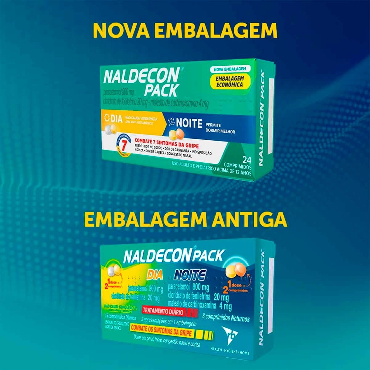 Naldecon Pack Dia e Noite com 24 Comprimidos